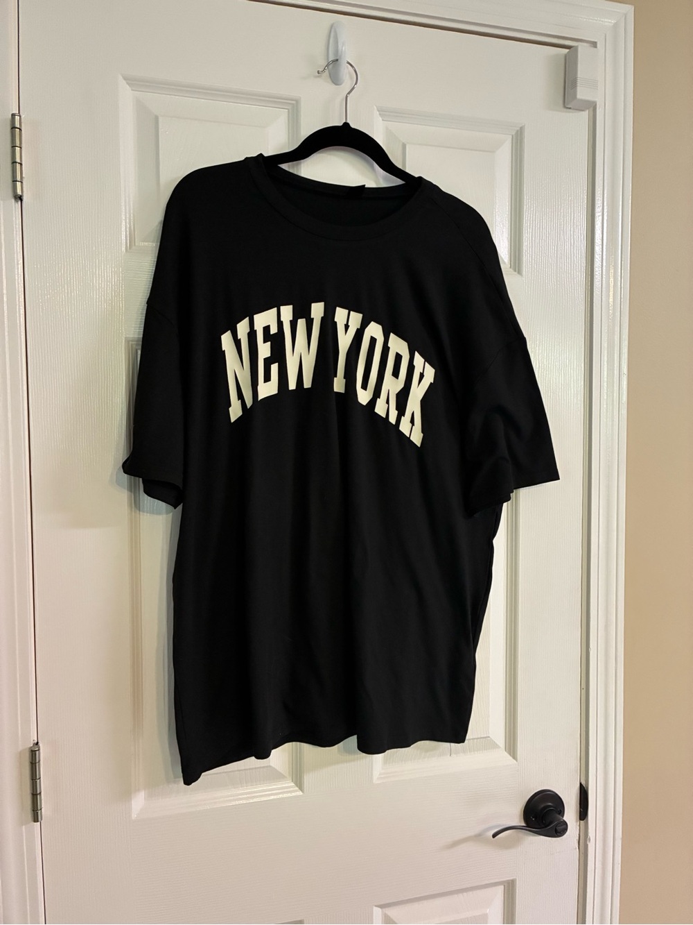 Black Oversized Women's Top - New York